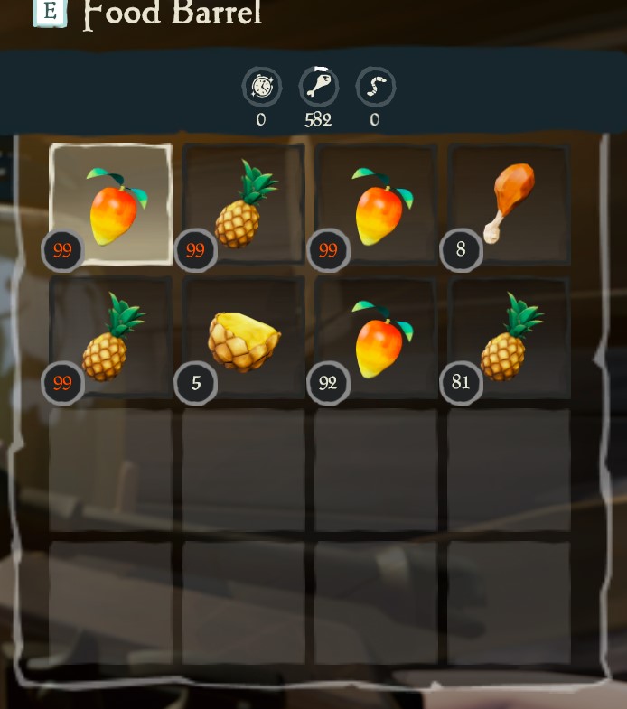 Sunk a boat that had all these pineapples on them and then sunk another one with almost the same amount like da fuck!? We got over 500 pineapples from at least 2 ships or 3 tops #SOT #SeaOfThieves