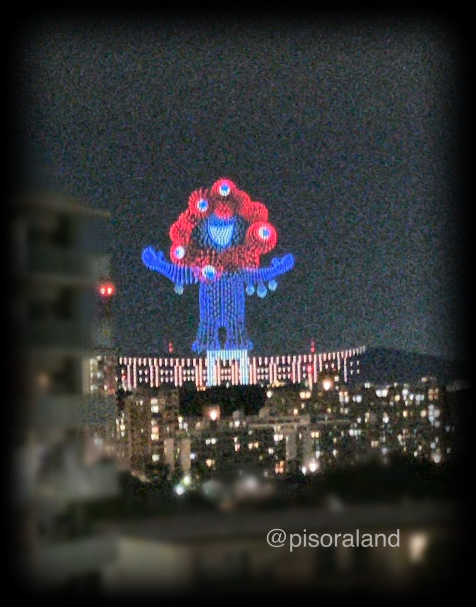 昨夜我が市に現れたどでかﾐﾔｸ様をご覧ください✨