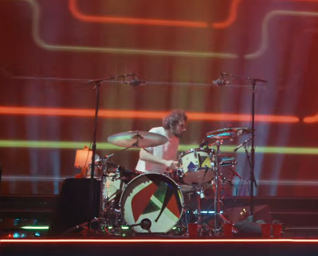 wasianfielder's tweet photo. just noticed that fab's drumhead is in the palestine flag colours 😭🫶 https://t.co/3dB2pJwm3s