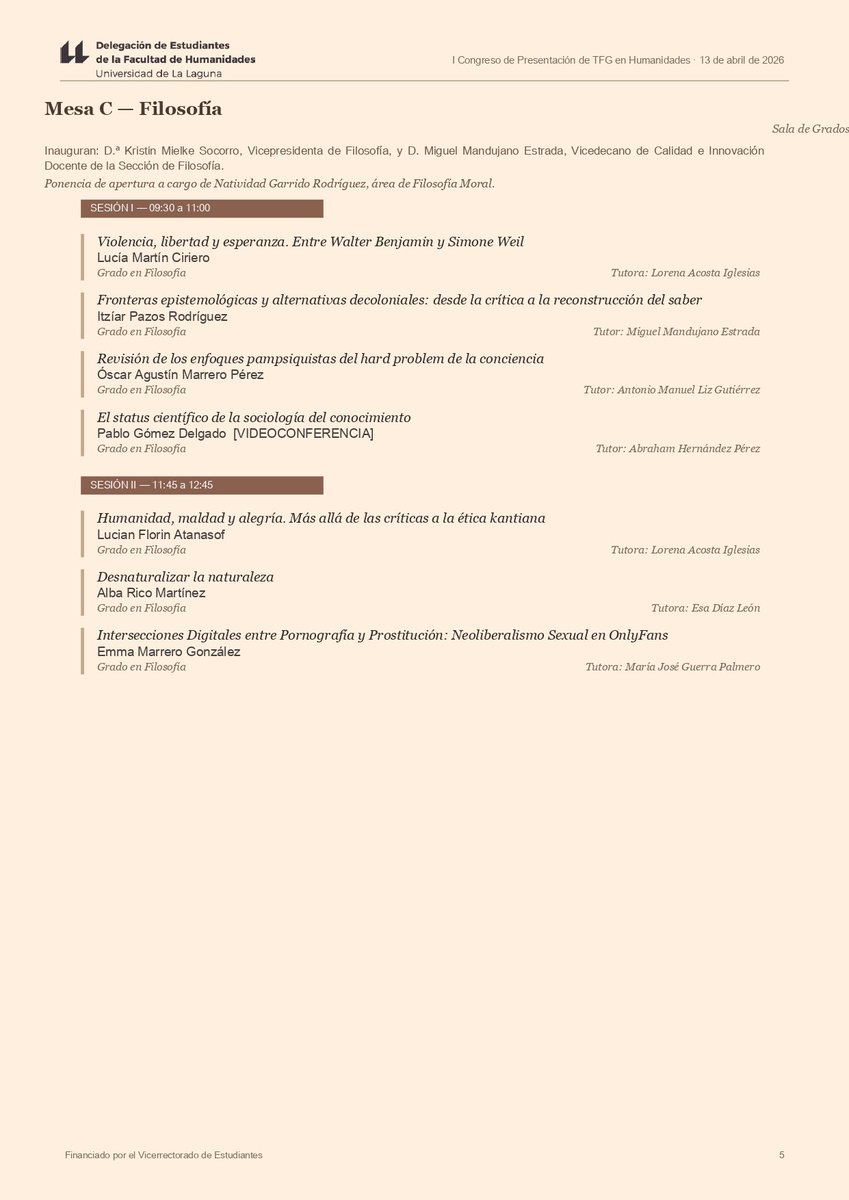 delehumaULL's tweet photo. Un encuentro lleno de aprendizaje, debate y pasión por entender el mundo desde distintas perspectivas.

¡Nos vemos allí! 💬

Organiza: Delegación de Estudiantes de la Facultad de Humanidades
Financia: Vicerrectorado de Estudiantes de la Universidad de La Laguna https://t.co/Mv7yk3DMEc
