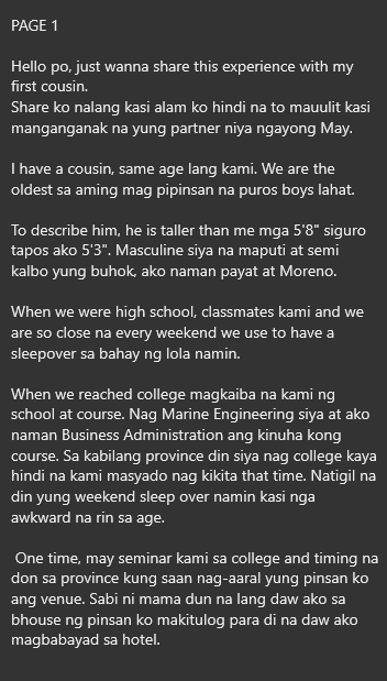 AlterOfan83223's tweet photo. Bago manganak ang Wife ng Pinsan nya e Ibubunyag muna nya ang Secret nila ng Pinsan nya.

Page 1
Sender: Secretive Pinsan

#ConfessionOfanAlter904
#Incest https://t.co/R0AVc2DB7N