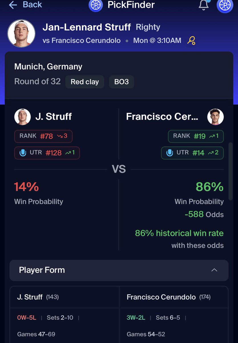 PickFinder tweet media