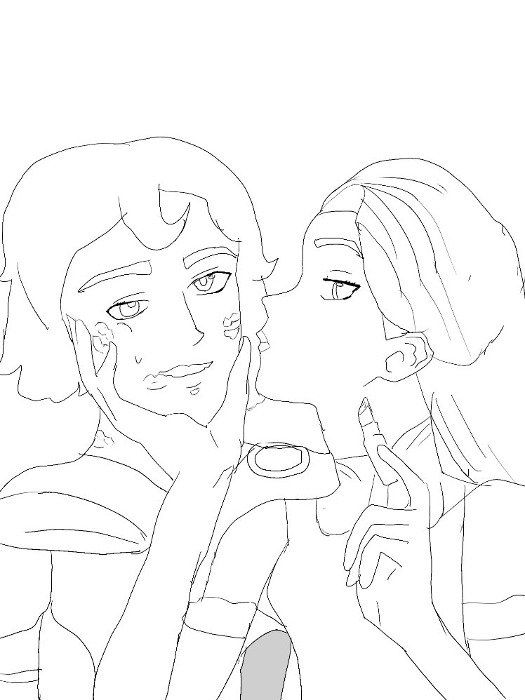 Kylee_KDawg's tweet image. getting ready for the day until someone came in. #cassunzel #cassandra #rapunzel #wlw  probably finish by wensday