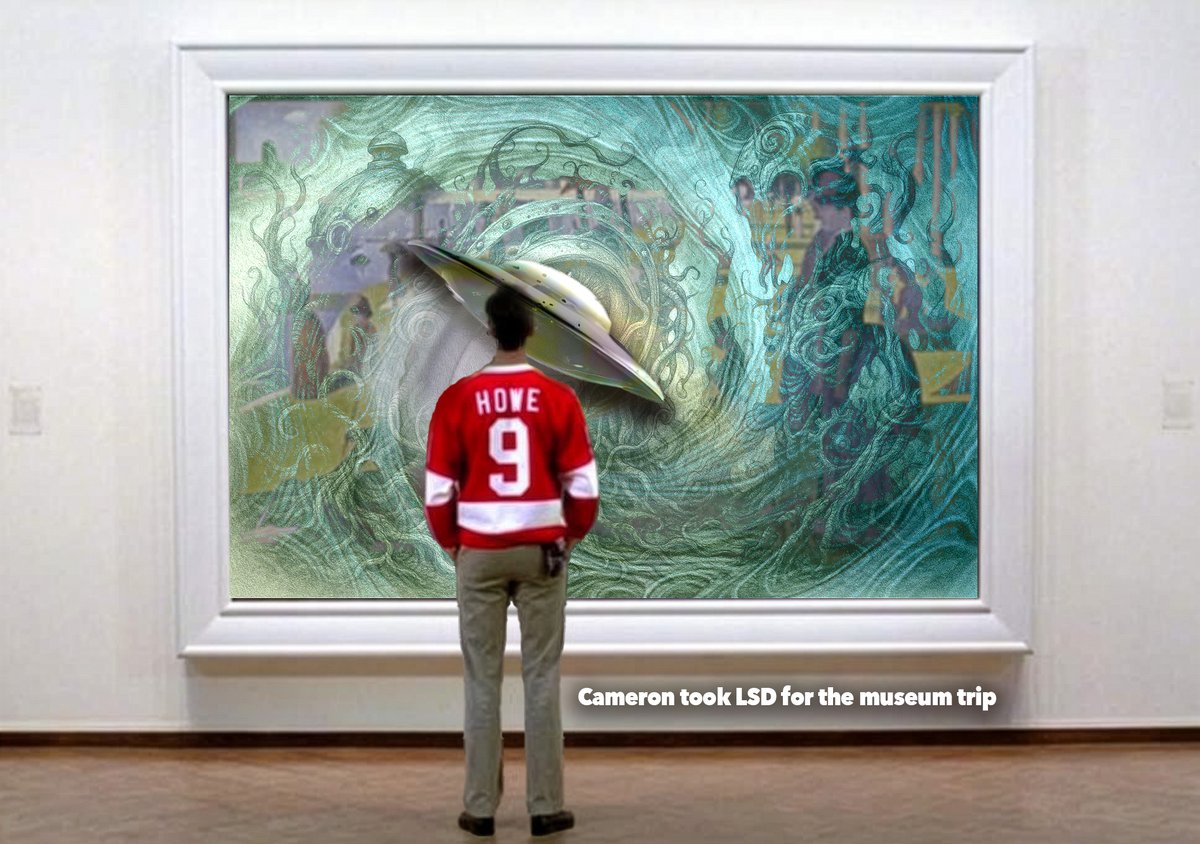 zspacepro3d's tweet photo. Cameron takes a trip at the museum, for the late night folks who are experienced #Hendrix #Art #Bueller https://t.co/PlXE6dZREs