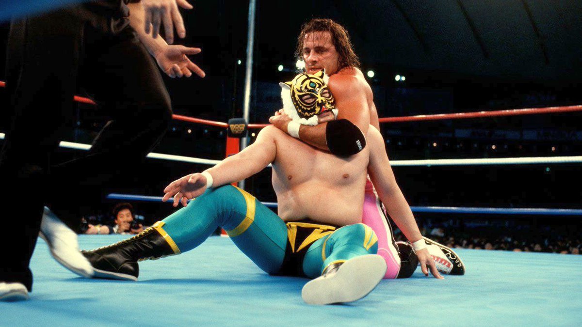 WWFWrestling1's tweet image. 📸 Photos from the WWF/AJPW/NJPW Wrestling Summit in Tokyo Dome, April 13, 1990. 🇯🇵🇺🇸 #WWF #WWE #AJPW #NJPW