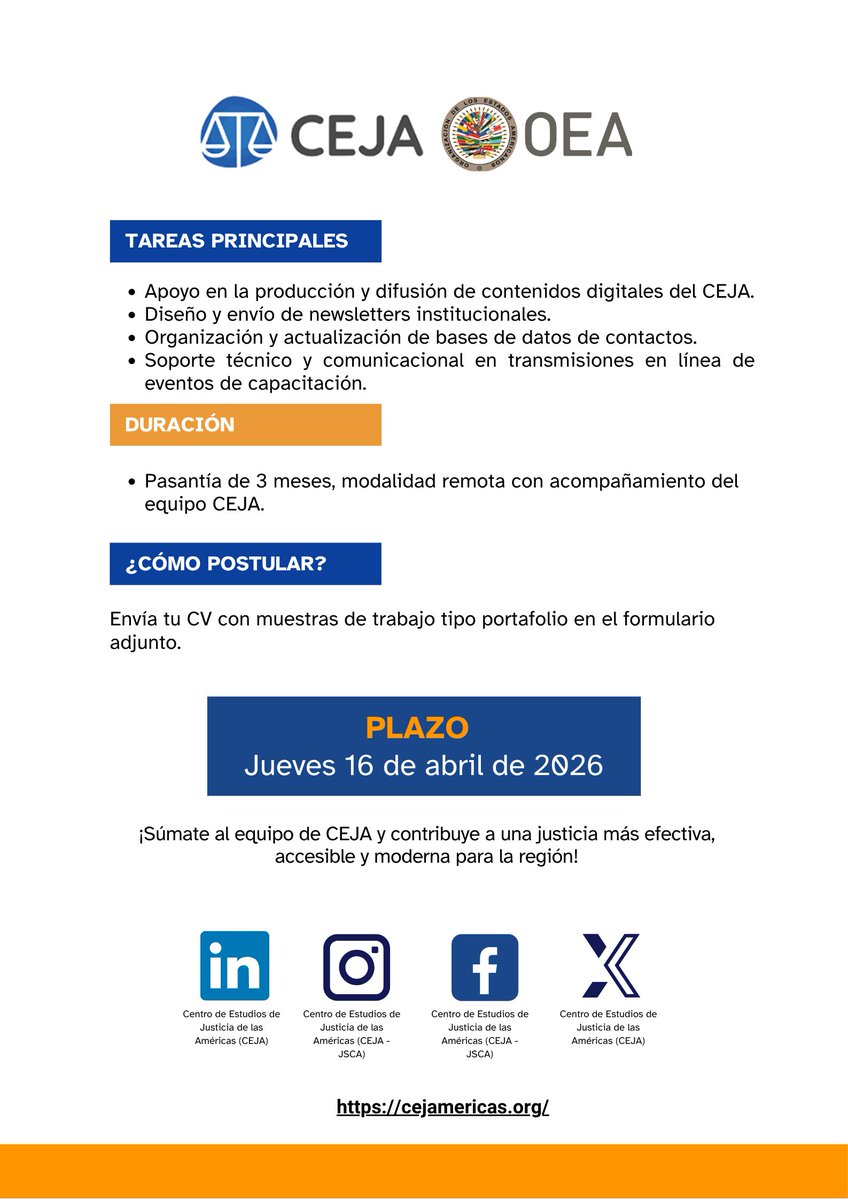 Centro de Estudios de Justicia de las Américas tweet media
