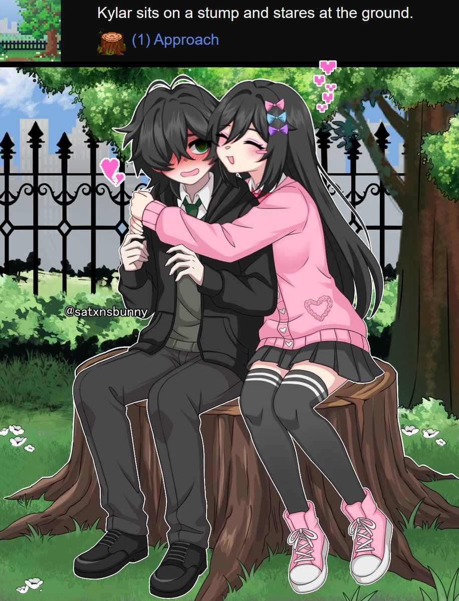 satxnsbunny's tweet image. PC x #Kylar *approach*
#KylarTheLoner #DegreesOfLewdity #DoL