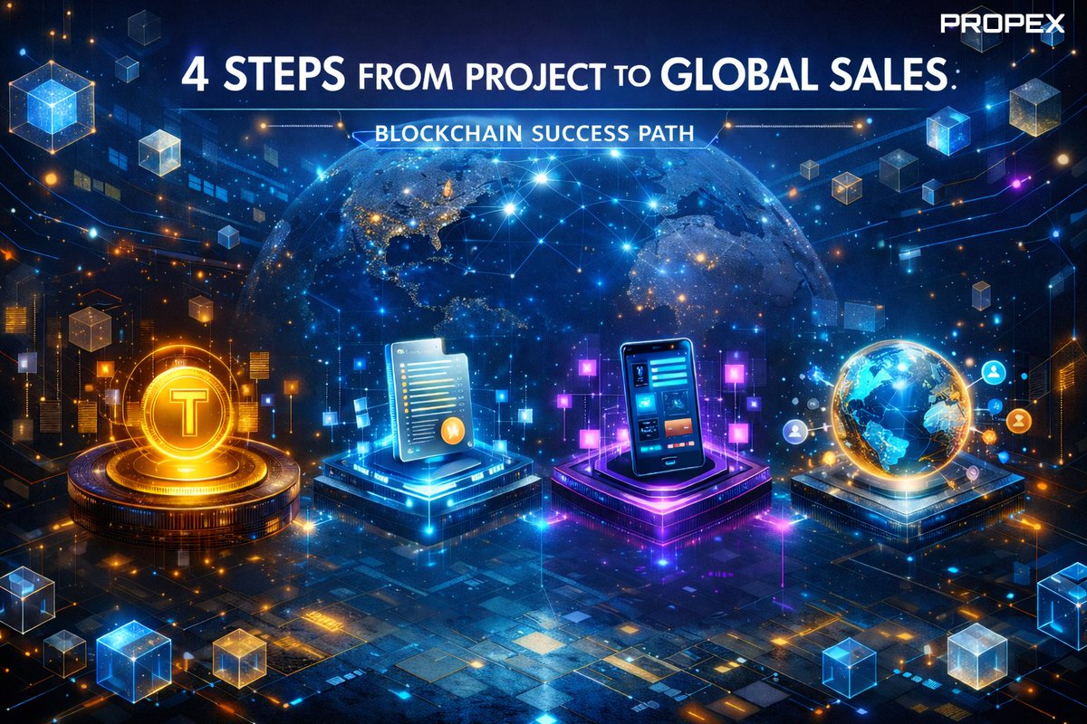 propex_app's tweet photo. From blueprint to blockchain. 🏗️➡️🌐

We’re making global real estate sales more accessible than ever with our 4-step Success Path. 
1️⃣ List it2️⃣ Buy it3️⃣ Track it4️⃣ Own it https://t.co/9Le0wwnqb1