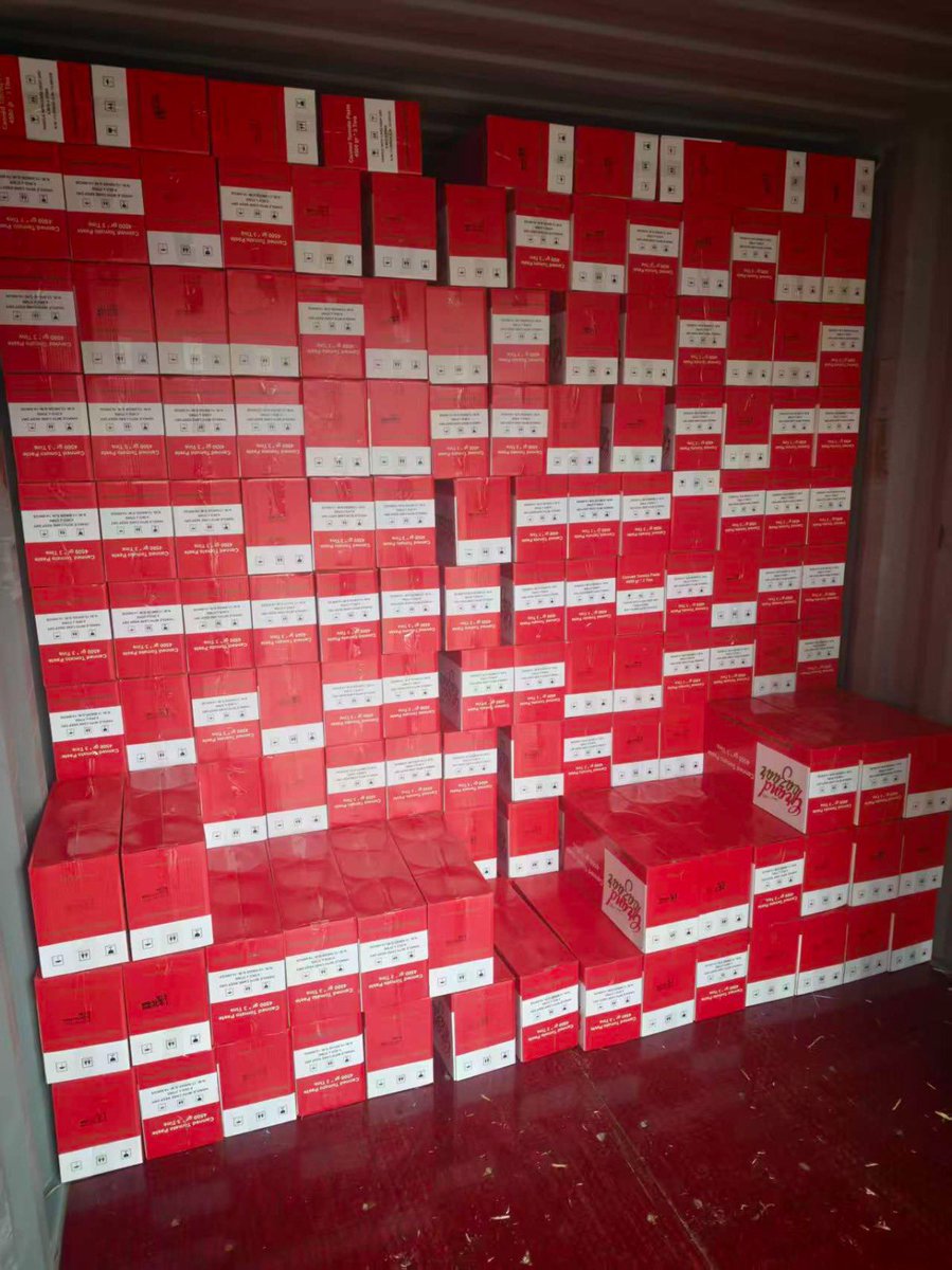 ErtugrulEvl1's tweet photo. 1* 20 FCL Tomato Paste Shipment 

4500 gr * 3 box 
29-30 brix 
AB color > 2 
Pure - % 100 

#tomatopaste #export #tomatopasteshipment 
#ihracat #dışticaret https://t.co/fStxavG5Pf