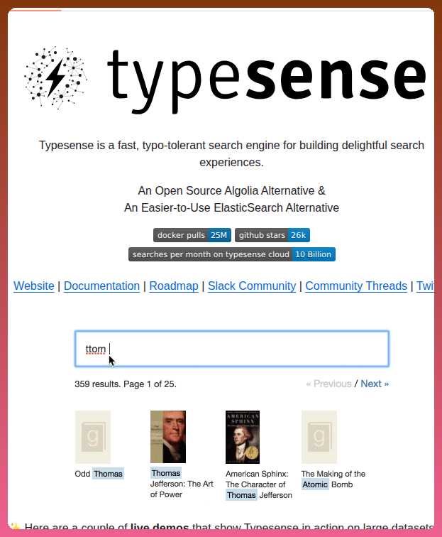 tom_doerr's tweet image. Open source typo-tolerant search engine

github.com/typesense/type…