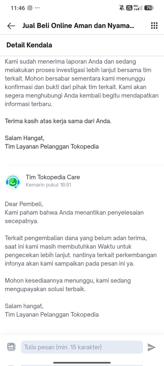 Gsz5678's tweet photo. Ketika ditanyain soal kabar investigasi jawabannya selalu begitu... https://t.co/bOObjs4f9d