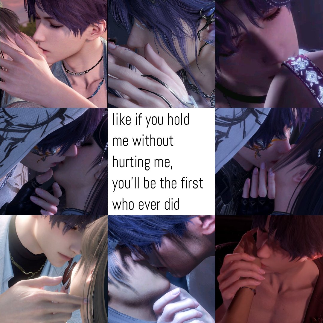 qiyubelle's tweet photo. Rafayel has such a gentle way with MC that it makes you melt under his touch for how safe it feels https://t.co/SRkT48XBmy