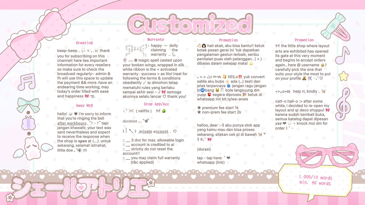 cheratelier's tweet photo. @usednapproved ada cayaang, untuk berbagai keperluan mulai dari promosi sampai setup <3 price tertera on pic ya babee 👧🏻 https://t.co/6RPqE96HIx