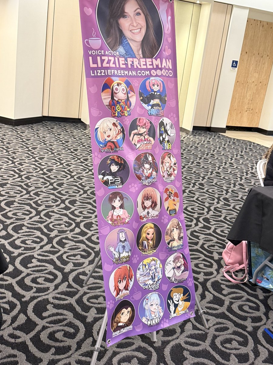 OkFather_Renee's tweet photo. @pop_umai I never thought I would ever meet Lizzie Freeman (Pomni) in person. I may not have any TADC cosplays, but I still have red, white, and blue in Spider-Man. One for JJ!!! https://t.co/F8q8ck8dPe