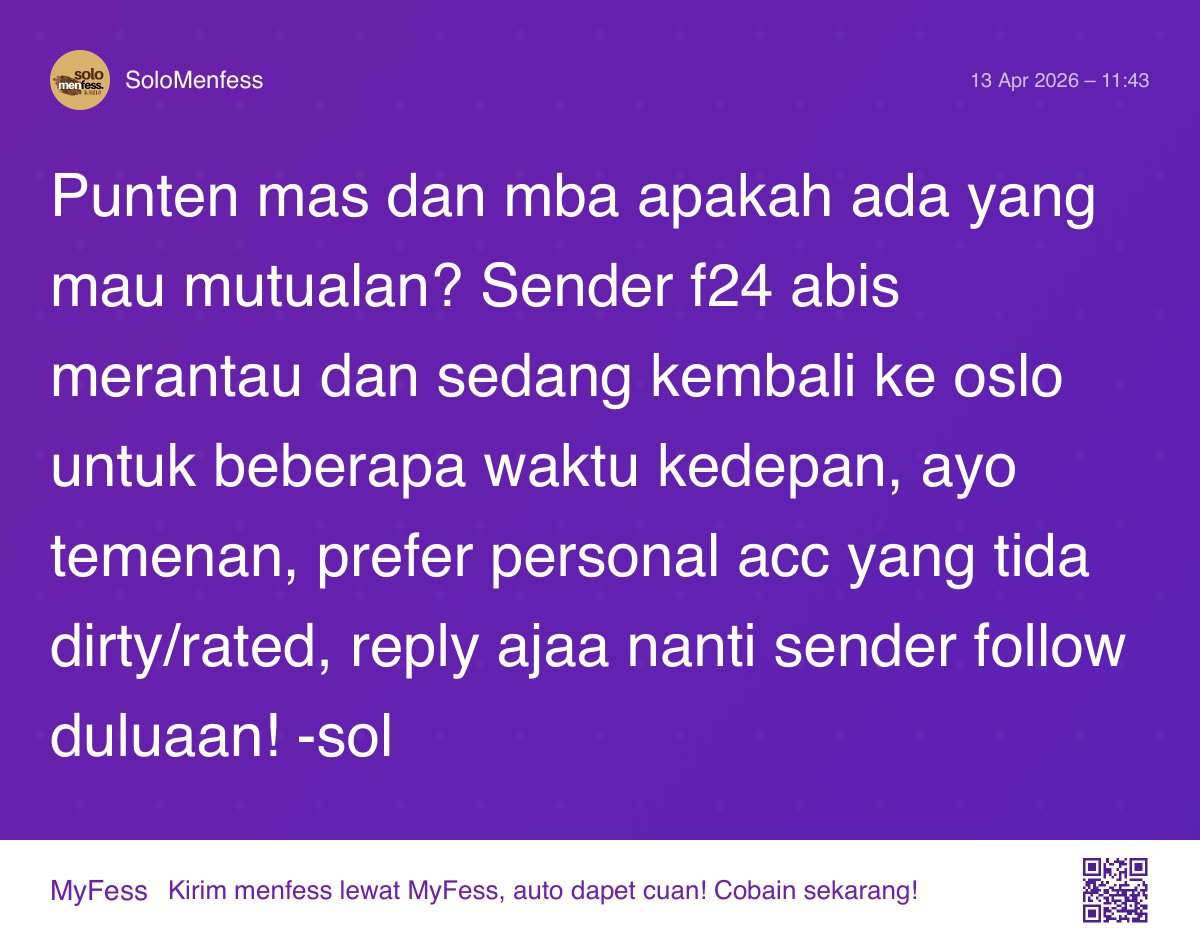 Solo Menfess tweet media