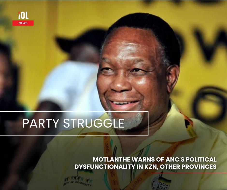 IOL's tweet image. Former President Kgalema Motlanthe, chair of the ANC electoral committee, warned that political and administrative dysfunction—especially in KwaZulu-Natal—is crippling the party and undermining its ability to contest elections.
#news #KgalemaMotlanthe #ANC #political