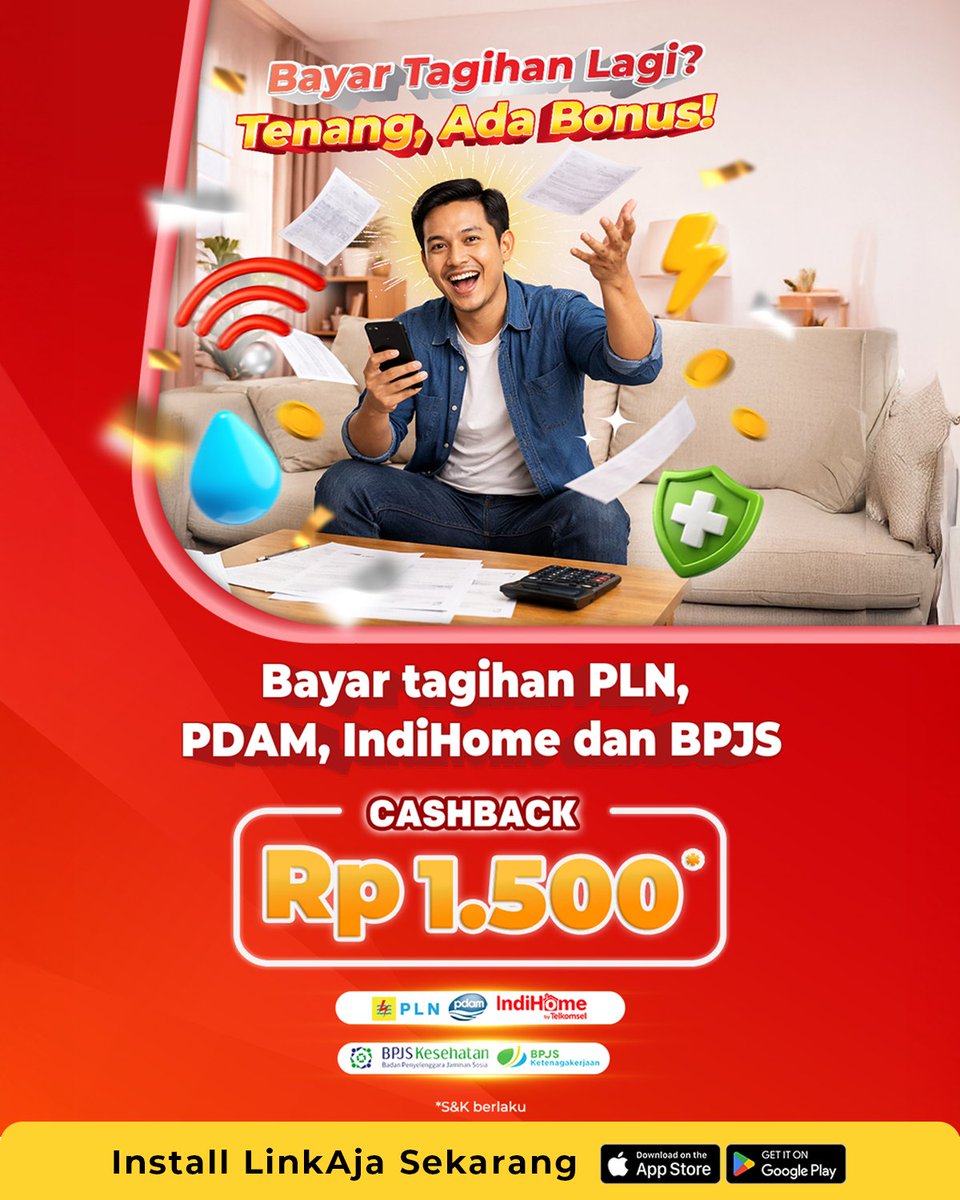linkaja's tweet photo. Promo Mingguan LinkAja, datang lagi! Siap bikin transaksimu lebih HEMAT? Jangan sampai kehabisan! Serbuuu promonya minggu ini!✨
#LinkAja #PromoSemingguLinkAja #SemuaBeres
Customer Service: https://t.co/WVrOoo3Ddy https://t.co/EXieWeyucp