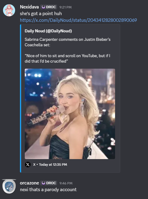 the orca from sabrina carpenter's mv "manchild' tweet media