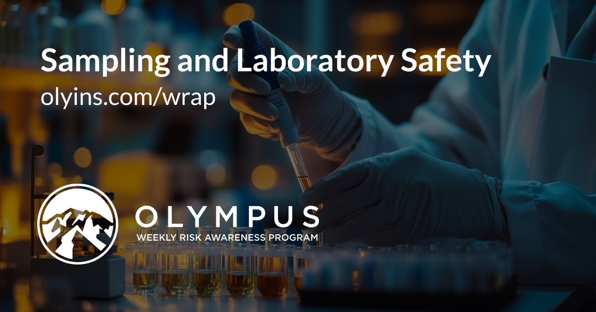 olyins's tweet photo. Sampling and lab work may seem routine—but they expose employees to biological, chemical, and physical hazards in the field and lab. Don’t treat it as low-risk. Learn more at https://t.co/0nNspnkZBf https://t.co/uNxYv4khk8