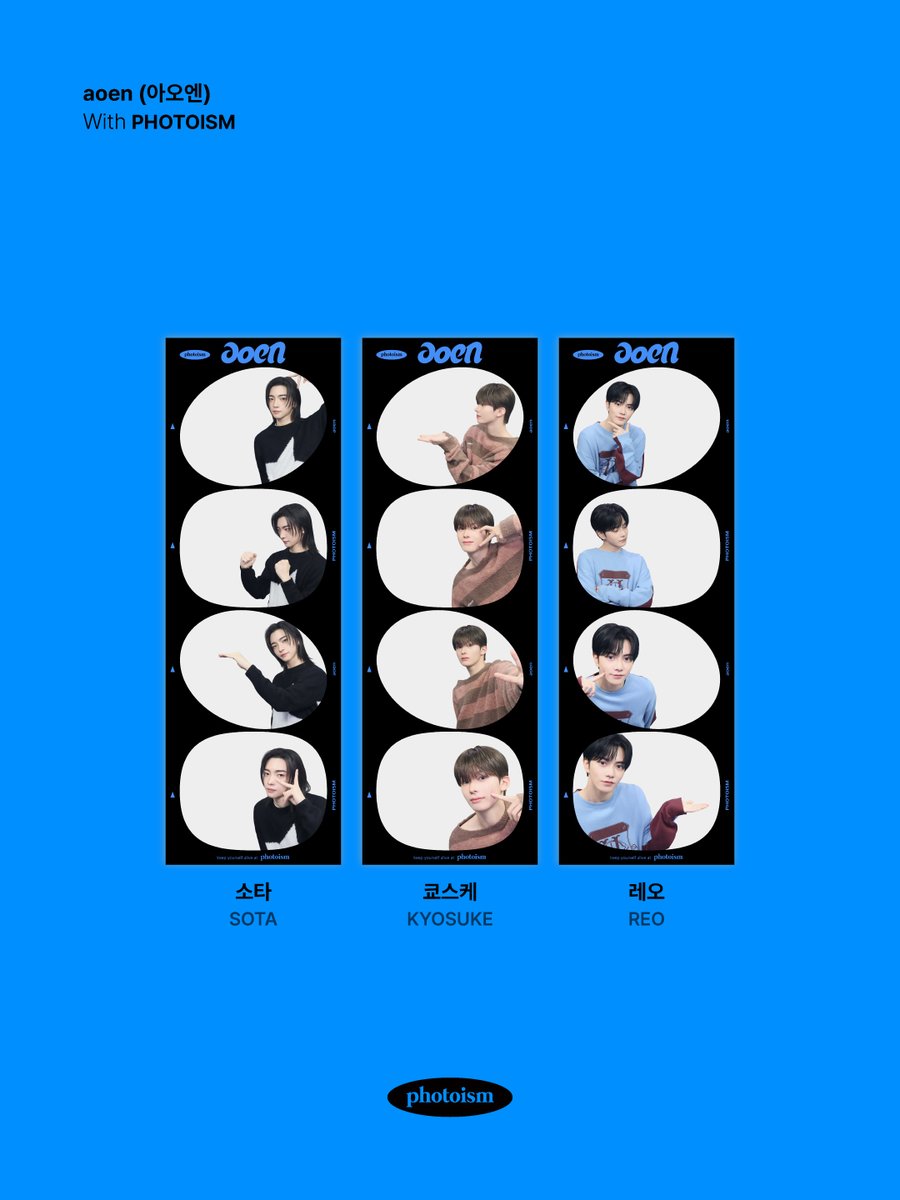 photoism_kr's tweet image. PHOTOISM with aoen
ARTIST FRAME OPEN !

일본 전국 구석구석
aoen의 매력으로 꽉 채워 💙

포토이즘에서 aoen과 함께
소중한 추억을 남겨보세요 📸

📅 26.04.15 ~
*종료 공지 전까지 프레임 촬영이 가능합니다.

ONLY IN PHOTOISM
