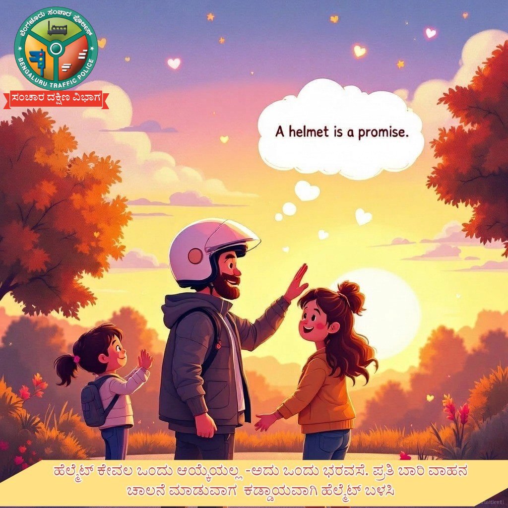 DCPSouthTrBCP's tweet image. ಹೆಲ್ಮೆಟ್ ಕೇವಲ ಒಂದು ಆಯ್ಕೆಯಲ್ಲ -ಅದು ಒಂದು ಭರವಸೆ. ಪ್ರತಿ ಬಾರಿ ವಾಹನ ಚಾಲನೆ ಮಾಡುವಾಗ  ಕಡ್ಡಾಯವಾಗಿ ಹೆಲ್ಮೆಟ್ ಬಳಸಿ. ಸಂಚಾರ ನಿಯಮ ಪಾಲಿಸಿ.!! ಸುರಕ್ಷಿತವಾಗಿರಿ.
A helmet isn’t just an option — it’s a promise.
#btp #helmetlovers #helmet #safe #staysafeeveryone #saferide #advisory #ʙᴇɴɢᴀʟᴜʀᴜ