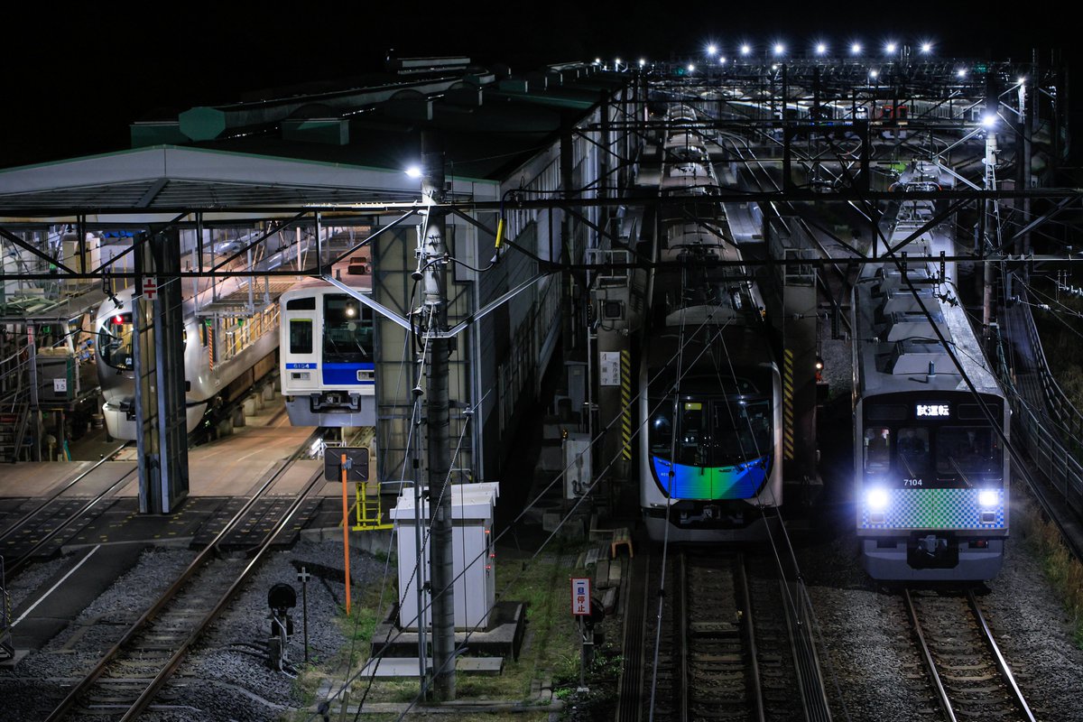 to_fy010's tweet photo. 2026.4/11(終車後)

西武7104F 秩父線PQ測定試運転 https://t.co/B4Gi4VxMBD