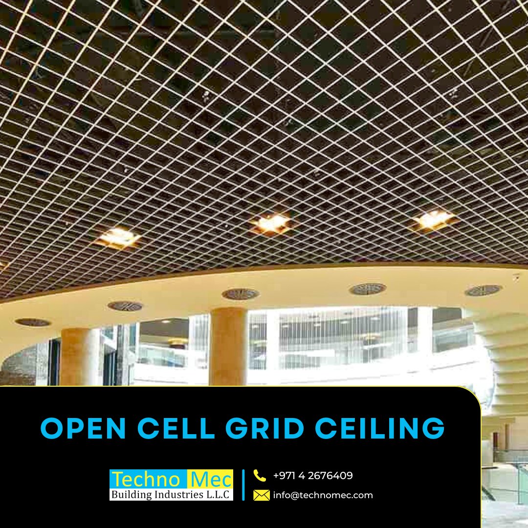 FYIND_COM's tweet image. Elevate your interiors with modern Open Cell Grid Ceilings ✨

Now available from @TechnomecL71390   on Fyind.com.
Upgrade your ceiling game today.

👉 Explore more: fyind.com/uae/en/supplie…
#OpenCellCeiling #ModernInteriors #TechnoMec #Fyind #InteriorSolutions