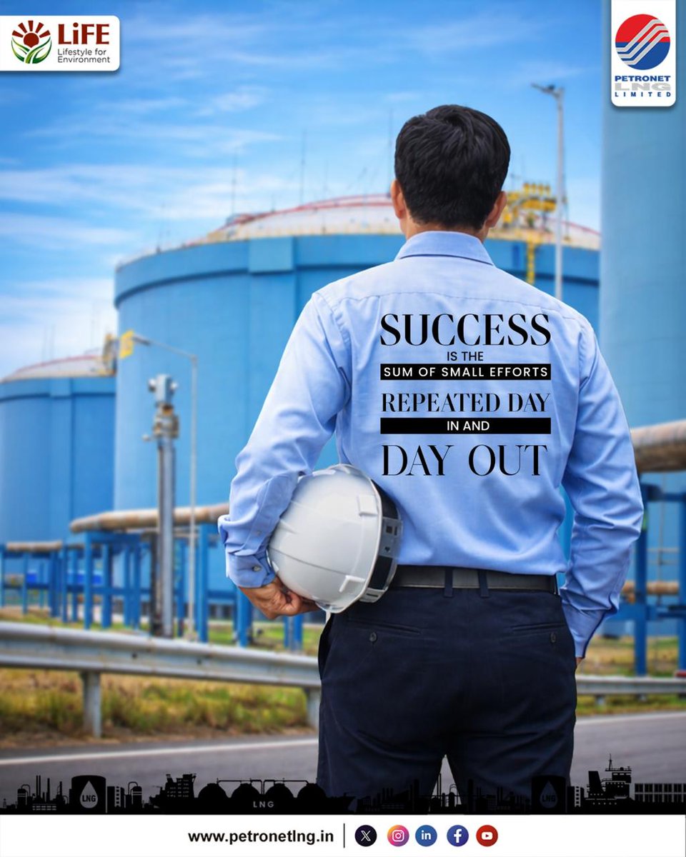 PetronetLNGLtd's tweet image. Success is rarely instant, but rather the culmination of consistent efforts and persistence. 

Start your week strong. Stay consistent, stay patient and keep working hard to turn dreams into reality. 

#Success #Mindset #GoalSetting 
#MondayMotivation

@HardeepSPuri