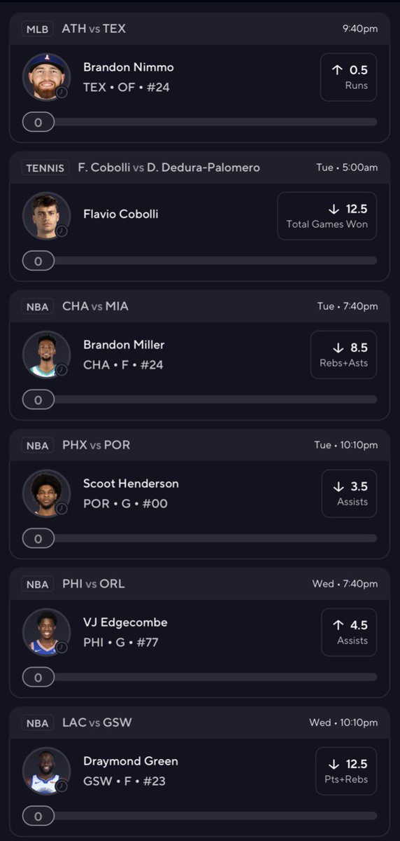 PlusEV's tweet photo. PrizePicks 25X🎯

The optimizer is doing all the heavy lifting tonight....

Link to tail in Replies 👇 https://t.co/FTcpyfpv26