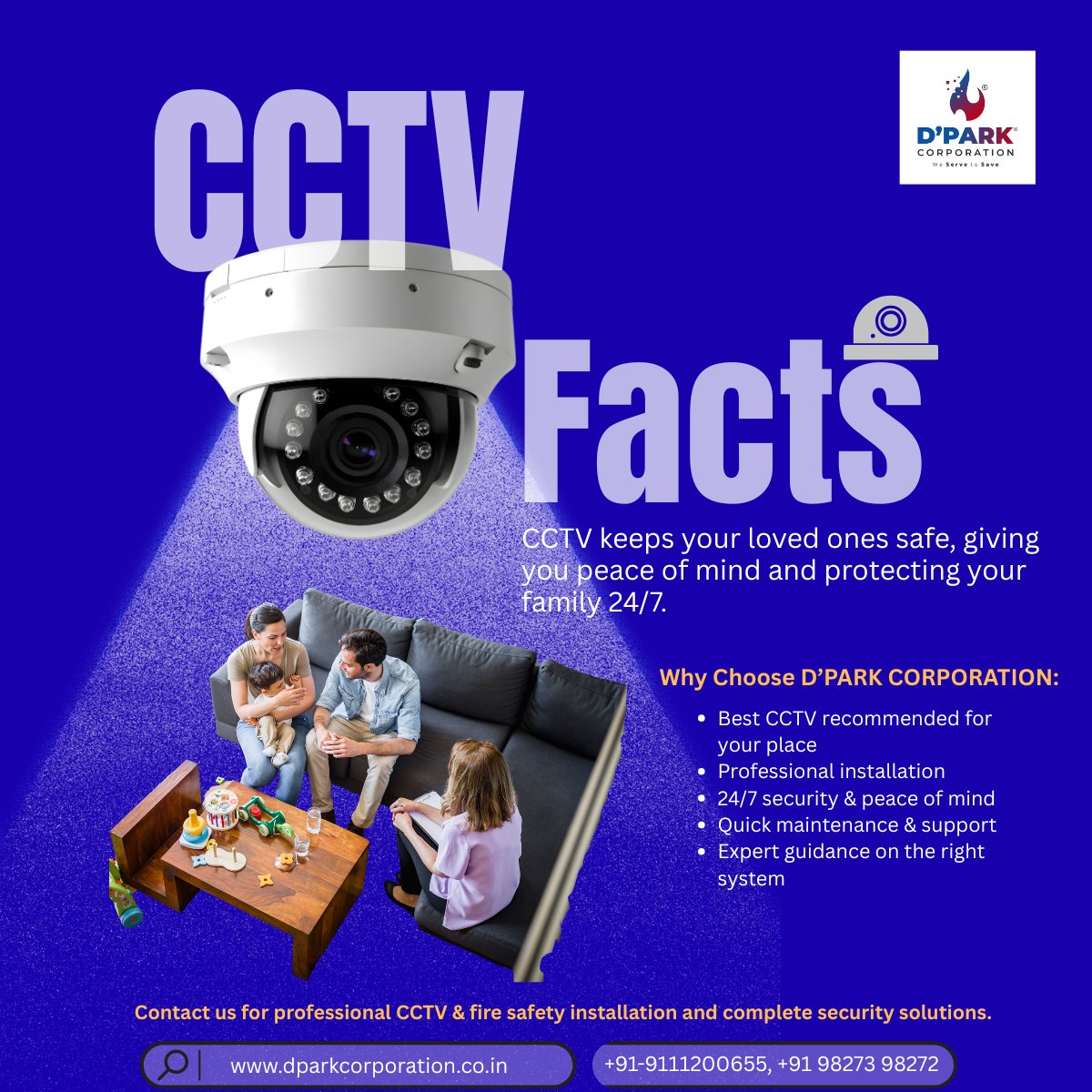 DPARKCorp's tweet image. Your safety, our priority 
Secure your home with smart CCTV solutions by D’Park Corporation.

#CCTV #SecuritySolutions #StaySafe #HomeSecurity #DparkCorporation