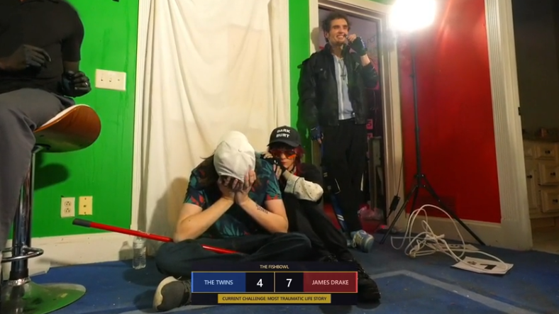 Retigo_'s tweet photo. Alex B countering every sad reaction from Landon is so fucking funny its still a shock that Alex B is even a real person 
#fishtanklive #fishtankdotlive https://t.co/HvrCnviE8B