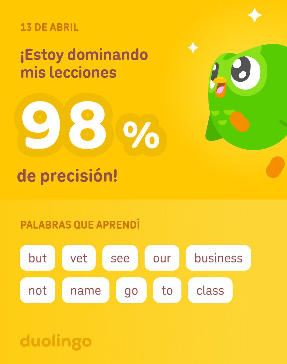 RafaxTdC's tweet photo. ¡Estoy aprendiendo inglés en Duolingo! Es gratis, divertido y efectivo. https://t.co/ND5lz3DaNh