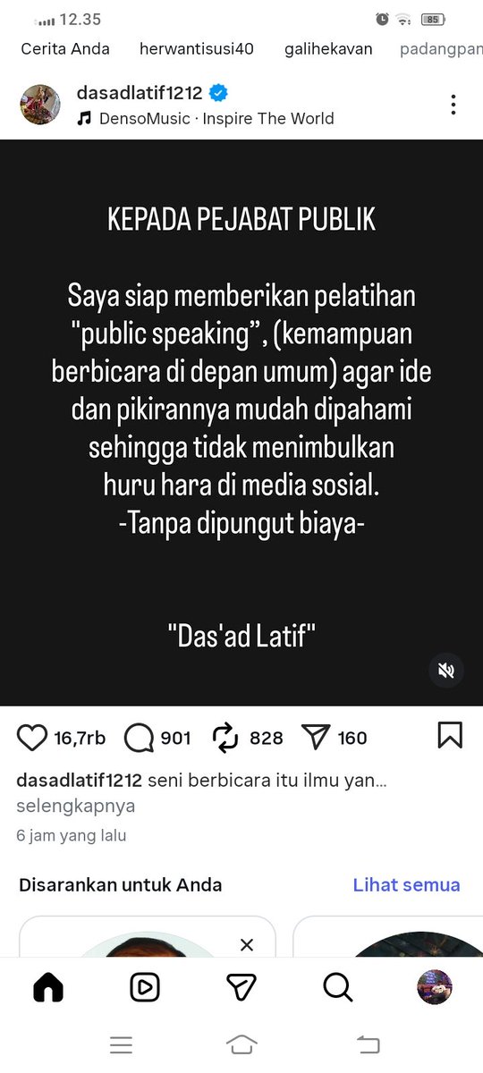 IsmanNuris's tweet photo. Subhanallah,,
Al Mukarom Ustadz Dassad Latief, dengan rendah hati berkenan memberikan PELATIHAN PUBLIC SPEAKING terhadap para pejabat,utk menghindari statement yg bisa menyulut KONTROVERSI..

Semoga semua urusan urusan Ustadz dilancarkan oleh Allah SWT.
Aamiin 😇 https://t.co/0rHOv9MjHp