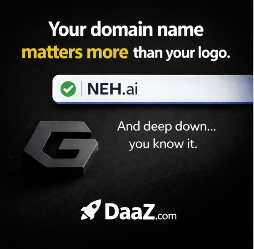 Daazcom's tweet image. Your domain name matters more than your logo.

And deep down… you know it.

#branding #startup #domainnames #startups