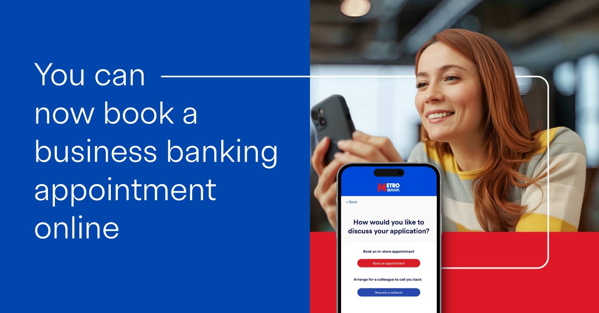 Metro_Bank's tweet photo. Great news 🎉 We’ve introduced more options when starting your business banking journey with us. If you’d like to speak with our team, you can now book a time that works for you on our website:
https://t.co/IZN5vhsIvw https://t.co/ppwFV2821u