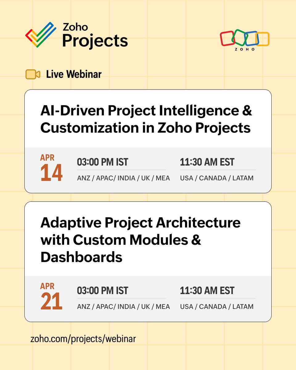 Zoho Projects tweet media