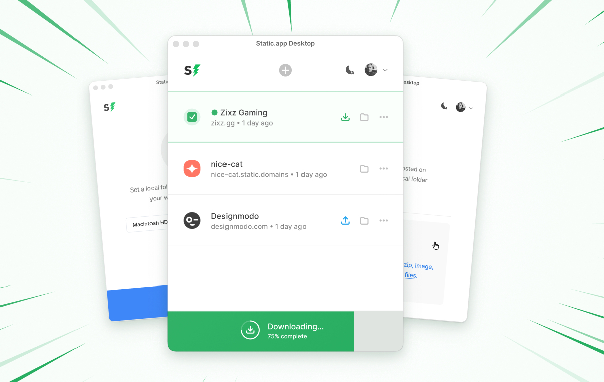 Static.app tweet media