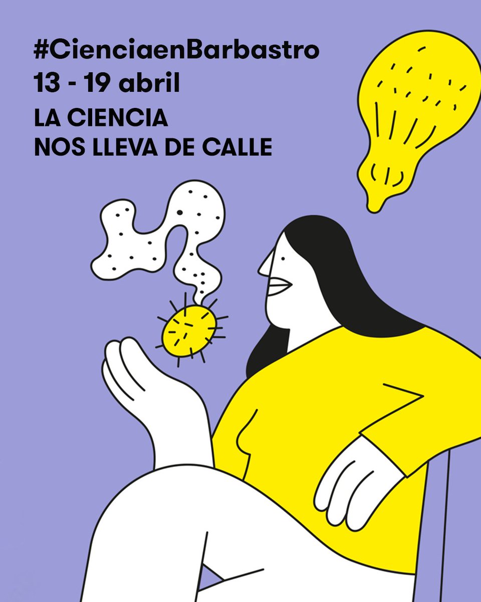 CiudadCiencia's tweet photo. 📢#CiudadCiencia celebra LA CIENCIA NOS LLEVA DE CALLE en #Barbastro. Del 13 al 18 de abril, el municipio contará con más de 10 actividades de divulgación, entre ellas una feria científica el 17 y 18 de abril. Programación: https://t.co/RMZeHfZoNB

@CSIC @CSICdivulga @AragonCSIC https://t.co/hmZUoa0mhH