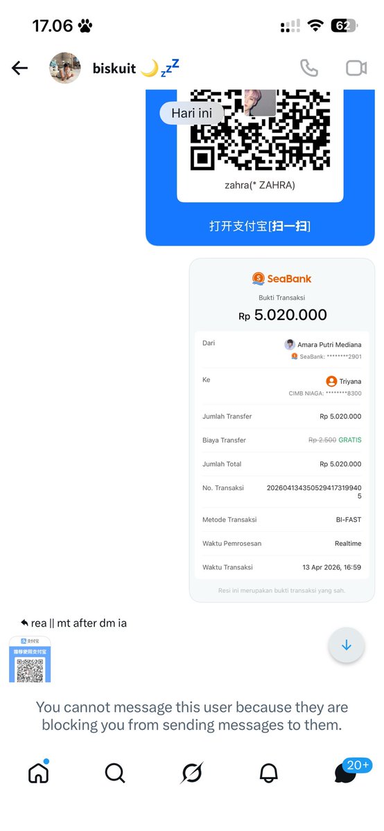 hijekhuniverse's tweet photo. @shjuderry DEMI ALLAH BALIKIN UANG AKU KA PLIS KAMU SCAM AKU 5 JUTA https://t.co/rz2shh3cyM