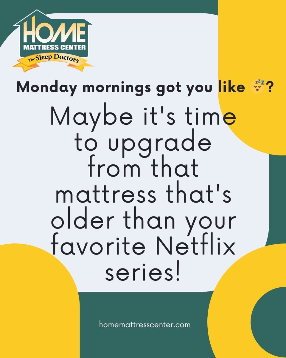 Monday mornings got you like 😴?

Our Simmons and Serta mattresses will have you hitting snooze with PURPOSE.

Visit us in Wilmington or Newark, Delaware