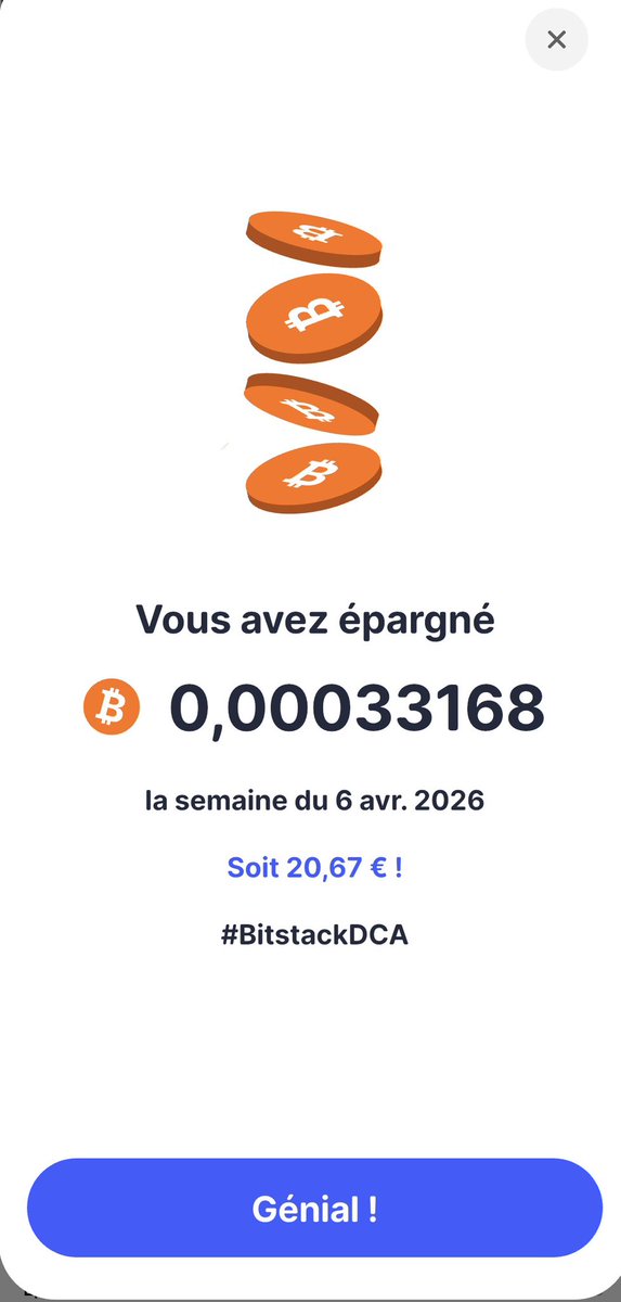 seborg38's tweet photo. Bonne semaine à tous #BitstackDCA https://t.co/HdJb8N3cMA