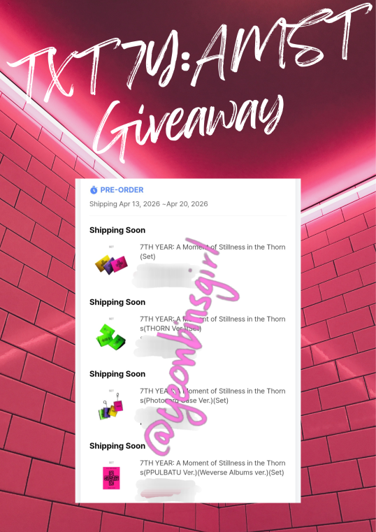 🎉 ALBUM GIVEAWAY 

#하루에_하루만_더 #Stick_With_You #A_Moment_of_Stillness_in_the_Thorns

🇲🇾msian moa only

9 winners
- all inclusions
- follow me &amp; <a href="/moonnstarsKshop/">🇲🇾 Moon & Stars K-Shop</a>
- reply proofs with #/MnS_giveaway

Rules below

GOOD LUCK! 🤩
Sponsored by: MOA Unnie
<a href="/TXT_bighit/">TXT OFFICIAL</a> <a href="/TXT_members/">TOMORROW X TOGETHER</a>