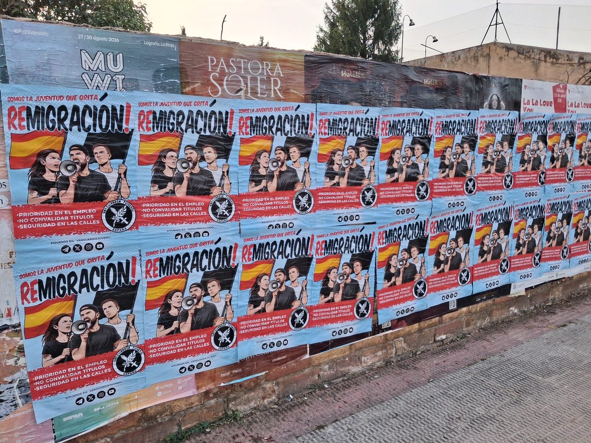VJEsp_'s tweet image. 📌Logroño. 📢Cada vez más jóvenes se unen a vanguardia juvenil, lucha por tu futuro desde el instituto a la universidad. REBELIÓN JUVENIL 🪶⚔️ #unirioja #logroño #vanguardiajuvenil #remigración #VJE
