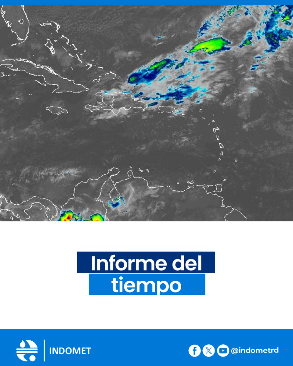 Este lunes, se prevén incrementos de la inestabilidad sobre nuestro territorio debido al fortalecimiento de la vaguada, que junto al viento moderado del noreste inducirá nublados desde tempranas horas, con aguaceros intermitentes muy fuertes en ocasiones, tronadas, ráfagas de