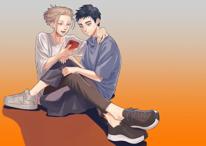 ウェブポンコラボ用の描き下ろしイラストを公開 ふたりの日常のワンシーンを描きました! 長年の付き合いで、距離の近いまどかにもすっかり慣れ切ってるチカです グッズの詳細は引用のポストをご覧下さい! ぜひお手元にお迎えいただけると嬉しいです #GoldfishPact #GoldfishPactウェブポン