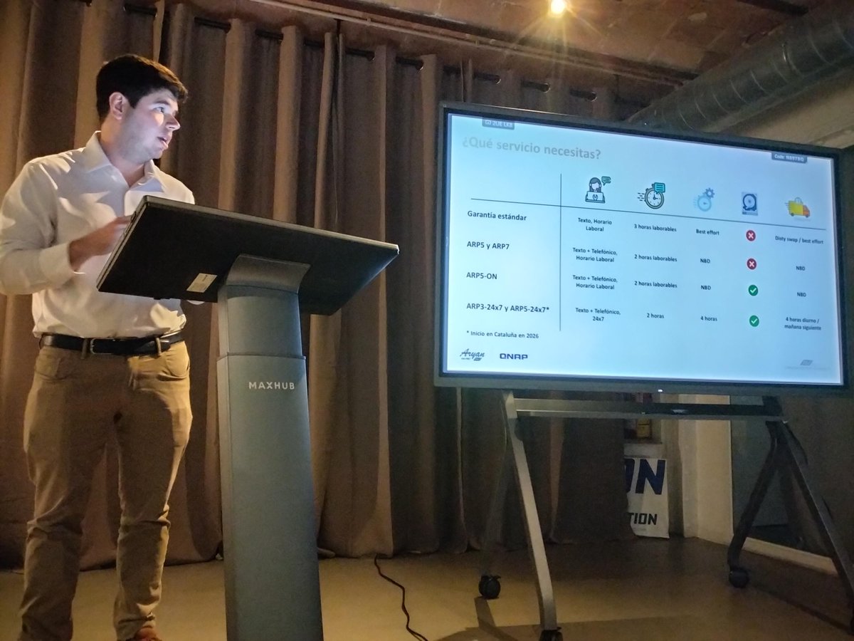 QNAPEspana's tweet image. El 9 de abril participamos en el AV Innovation Summit en Barcelona organizado por @Aryan_VAD mostrando nuestras soluciones junto a @EIZO_Global y @tplink_es. 

¡Gracias a todos los que nos acompañasteis! 

#QNAP #ProAV #Innovación