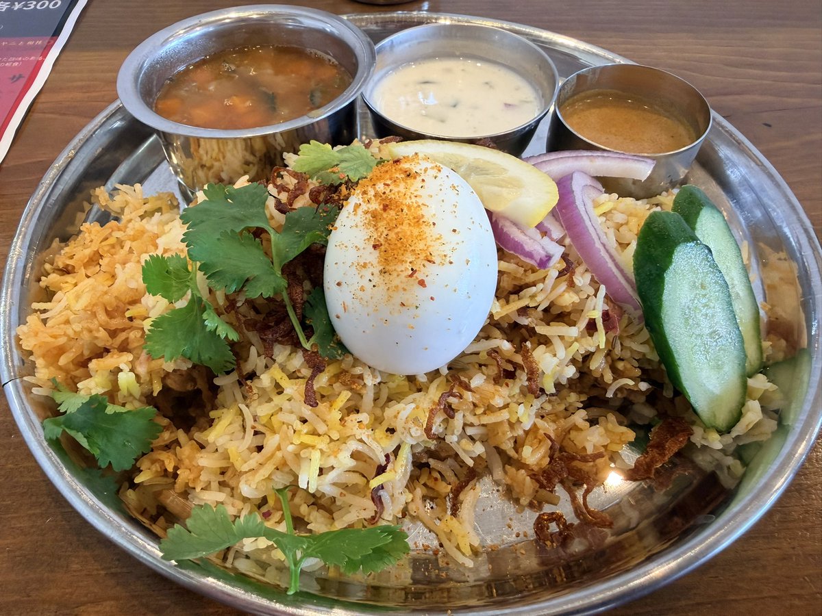 今日はつくばのカラクさんでビリヤニ