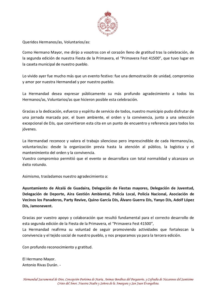 Hdad. de la Amargura tweet media