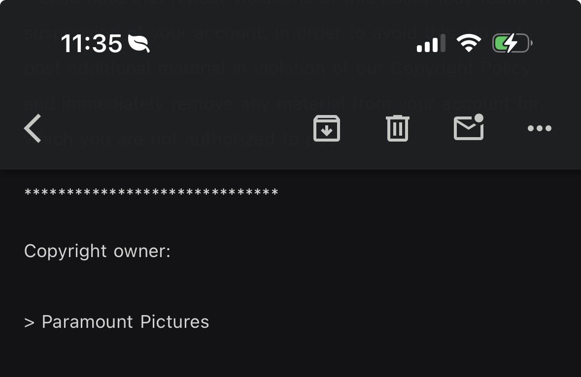 slamwontmiss's tweet image. The zeros I’m seeing in this paramount lawsuit warning for copy right 🥲