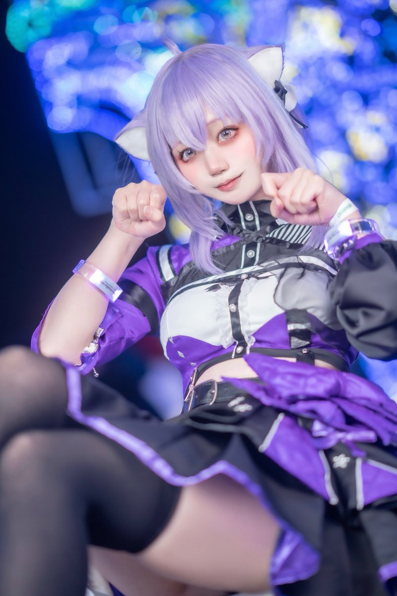 cos/コスプレ】 ホロライブ┊︎猫又おかゆ🍙 💜ᴄᴏʟᴏʀ ʀɪꜱᴇ